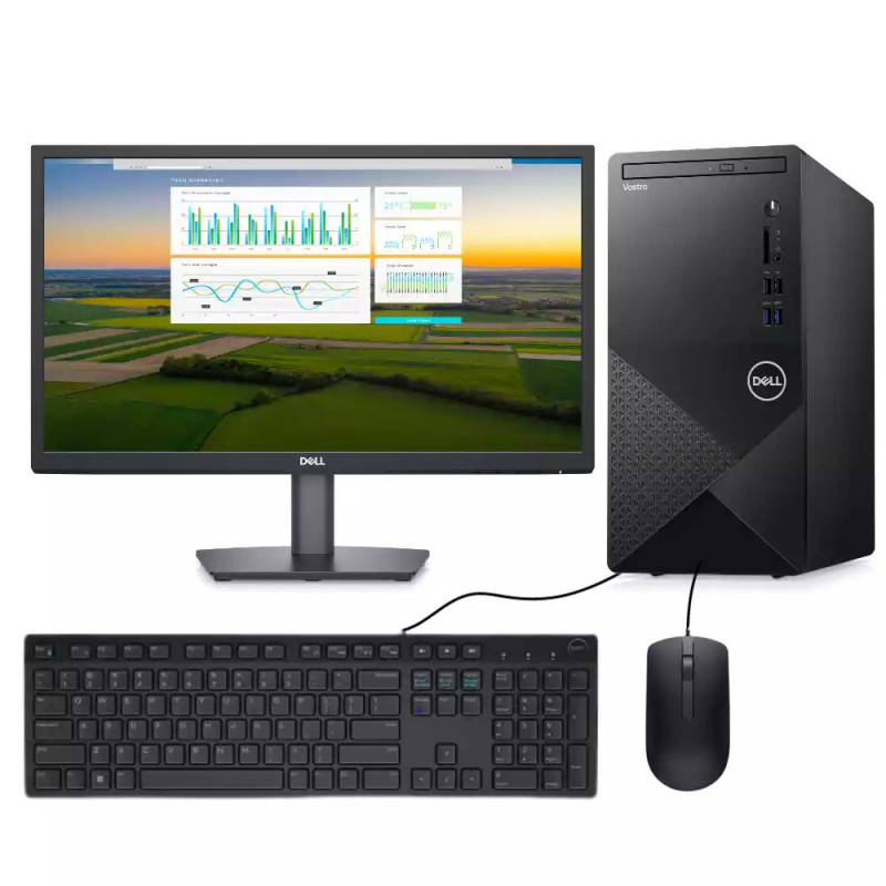 DELL Vostro 3030MT Core i7 / 8 GB / 512 SSD / DVD / DOS / Ecran 22 Pouces FHD 14ème Gen - Ordinateur de bureau