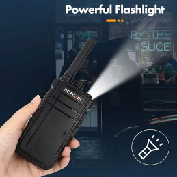 Retevis RB637 2.0 + Oreillette Bluetooth Offerte - Talkie Walkie