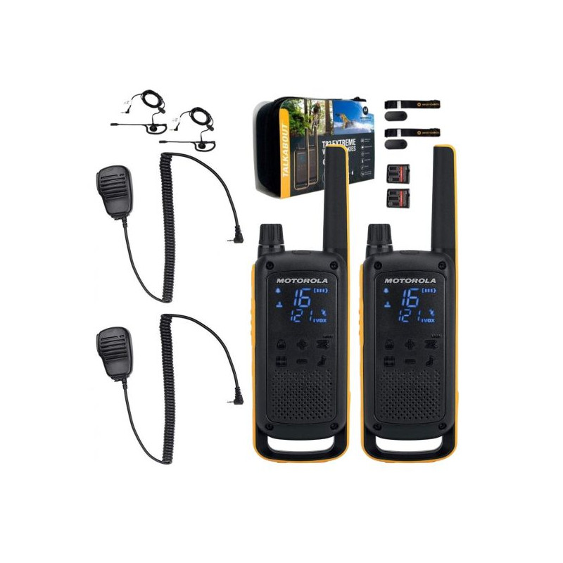 Motorola T82 Ex Duo + 2 Micros déportés - Talkie Walkie