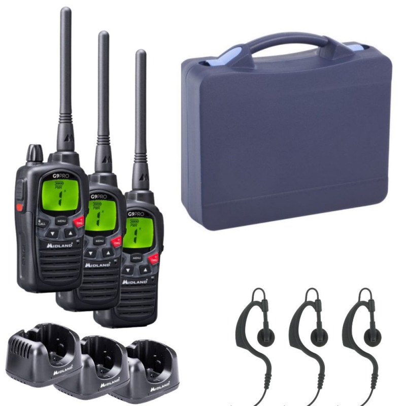 Pack G9 Pro Trio + Mallette de transport - Talkie Walkie