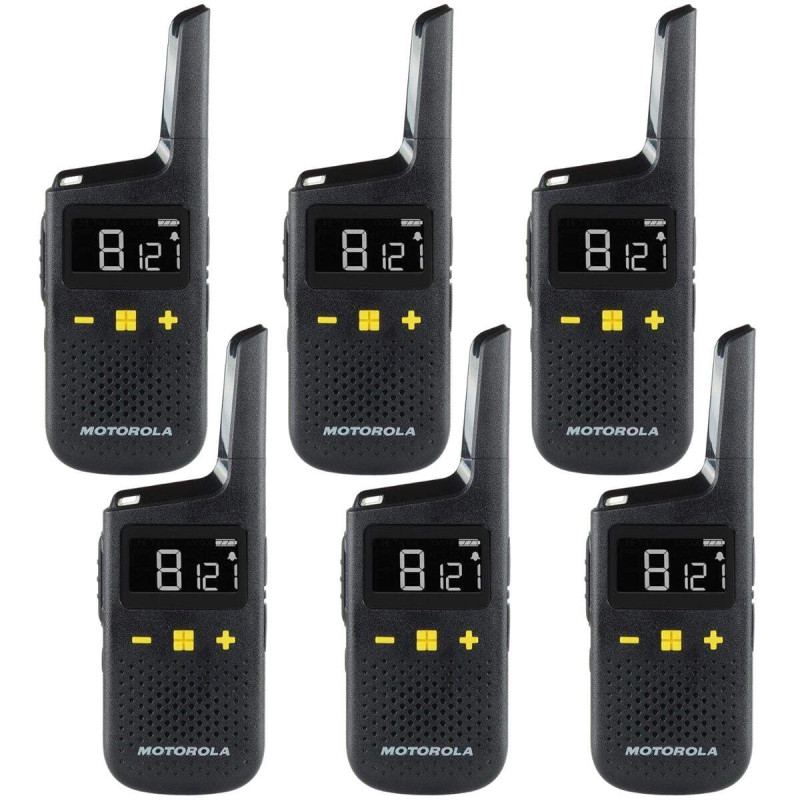 Pack de 6 Motorola XT185 + Oreillettes - Talkie Walkie Pack de 6 Motorola XT185 + Oreillettes - Talkie Walkie