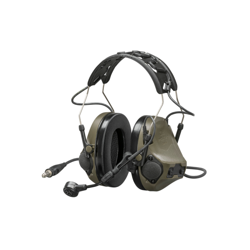 3M Peltor ComTac VIII J11 vert - Casque Électronique Anti Bruit
