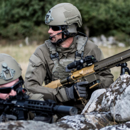 3M Peltor ComTac VIII J11 vert - Casque Électronique Anti Bruit