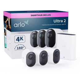 Caméra de sécurité Arlo Ultra 2 Security System 3 Camera Kit -