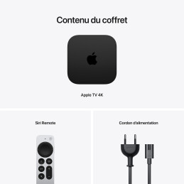 Apple TV 4K 128 Go Wi-Fi + Ethernet Lecteur multimédia -