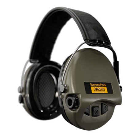 Sordin Supreme Pro X Vert - Serre-Tête cuir - Casque