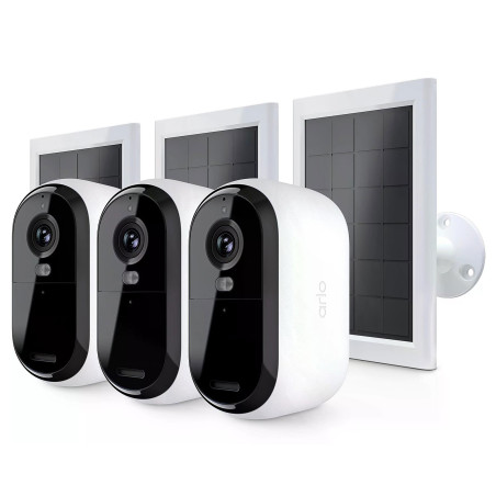 Caméra de sécurité Arlo Essential 2K Outdoor + paneau solaire -