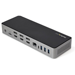 Station d'accueil USB-C et USB-A Triple 4K 30 Hz avec Power