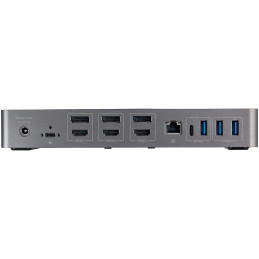 Station d'accueil USB-C et USB-A Triple 4K 30 Hz avec Power