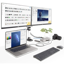 Station d'accueil Thunderbolt 4 quadruple affichage 4K 60 Hz -
