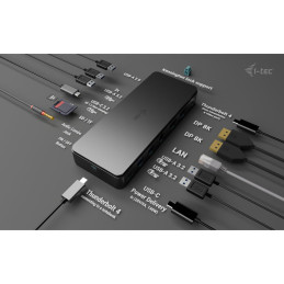 i-tec Thunderbolt 4 Dual Display Docking Station + Power