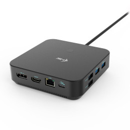 i-tec USB-C HDMI Dual DP Docking Station + Power Delivery 100W