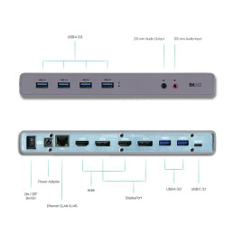 i-tec Dual Display Docking Station - CADUAL4KDOCK