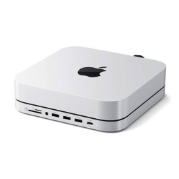 SATECHI Stand & Hub Mac Mini / Mac Studio Argent - SA-ST-GMMSHS