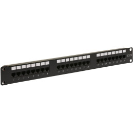 Panneau de Brassage 24 Ports RJ45 CAT 6 Equipe - ENS-PA24P6E Panneau de Brassage 24 Ports RJ45 CAT 6 Equipe - ENS-PA24P6E