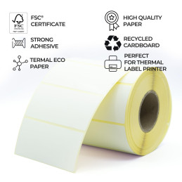Rouleau d'étiquette transfert thermique autocollante 70mm X 40mm