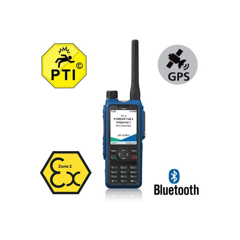 Hytera HP795Ex IIC UHF - PTI Bluetooth GPS
