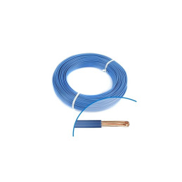 Fil électrique rigide H07VR 6² mm bleu - Couronne / Rouleau de