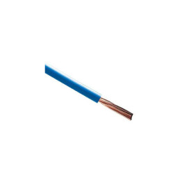 Fil électrique rigide H07VR 6² mm bleu - Couronne / Rouleau de
