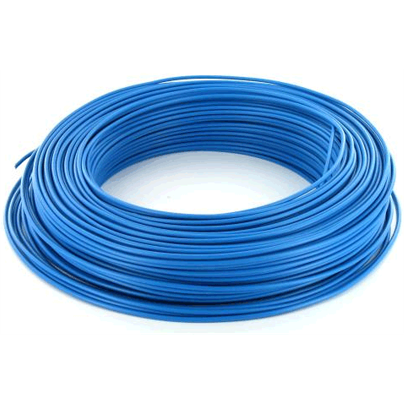Fil électrique rigide H07VR 6² mm bleu - Couronne / Rouleau de