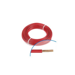Fil électrique rigide H07VR 6²mm rouge - Couronne / Rouleau de
