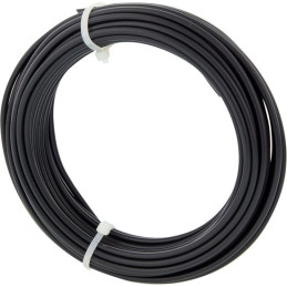 Fil électrique rigide H07VU 1.5²mm noir - Couronne / Rouleau de