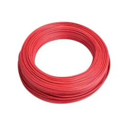 Fil électrique rigide H07VU 1.5²mm rouge - Couronne / Rouleau