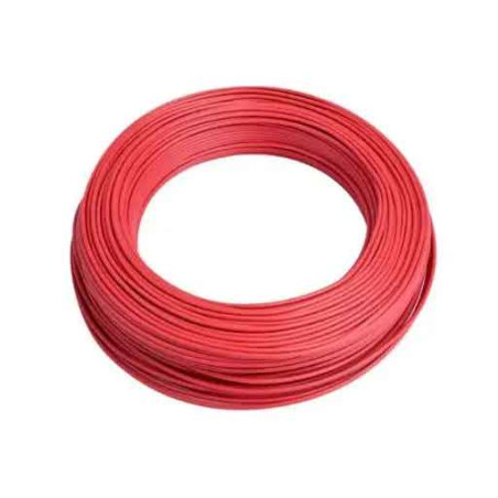 Fil TH électrique rigide H07VU 1.5²mm rouge - Couronne / Rouleau de ...