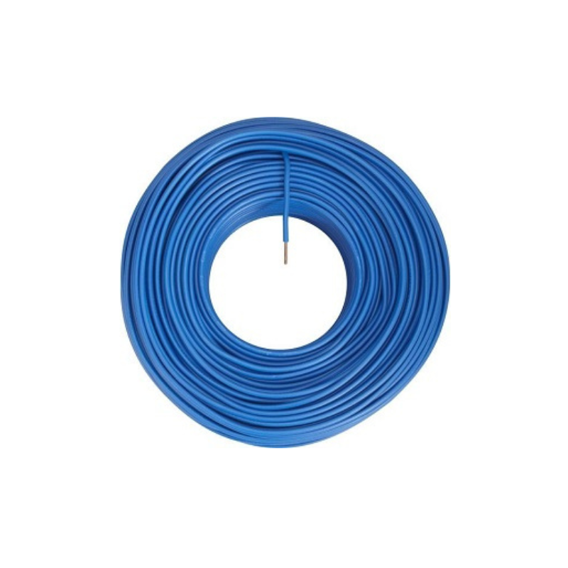 Fil électrique rigide H07VU 2.5² bleu - Couronne / Rouleau de