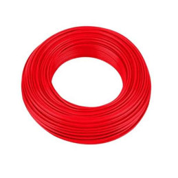 Fil électrique rigide H07VU 2.5² rouge - Couronne / Rouleau de