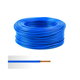 Fil électrique rigide H07VR 10mm² bleu - Couronne / Rouleau de