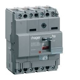 Disjoncteur boîtier moulé x160 4P 25kA 125A - HHA126H - Hager