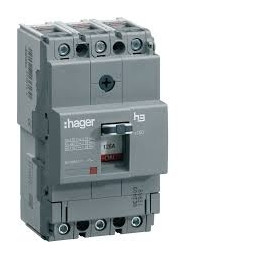 Disjoncteur boîtier moulé x160 3P 25kA 100A - HHA100H - Hager