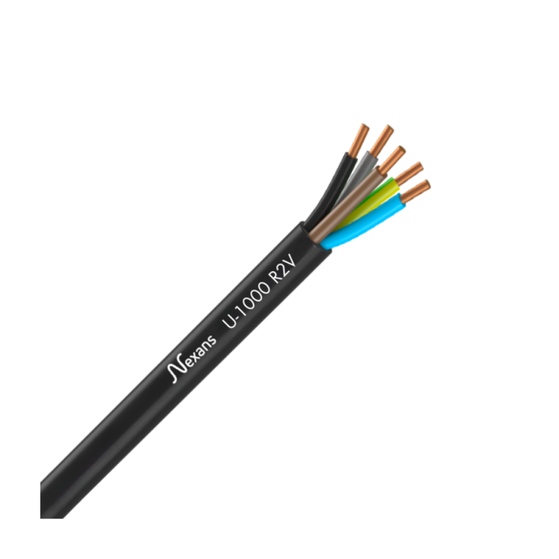 Câble électrique rigide U-1000 R02V 5G1.5² N/M/G/B/VJ -