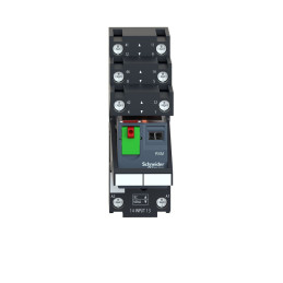 Relais sur embase cont mixtes - 2OF - 12A - test+DEL - 24VDC