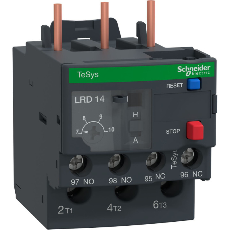 Relais de protection thermique moteur 7 à 10 A classe 10A TeSys LRD Schneider Electric - LRD14