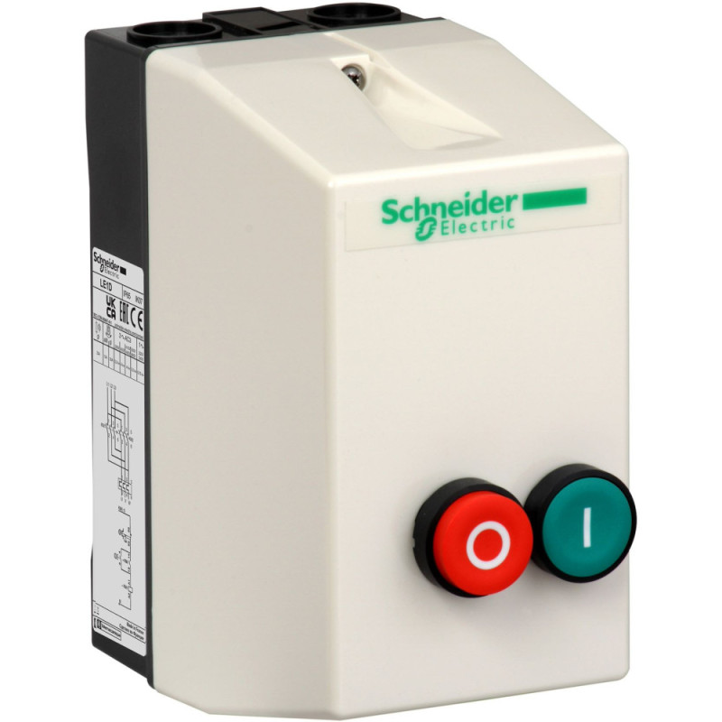 Démarreur en coffret - 12A - bobine 230Vca TeSys LE1D Schneider Electric - LE1D12P7
