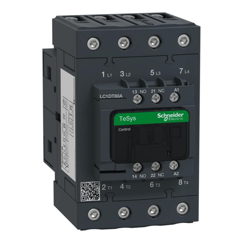 Contacteur 4P AC-1 440V 60A bobine 220Vca TeSys LC1D Schneider Electric - LC1DT60AM7