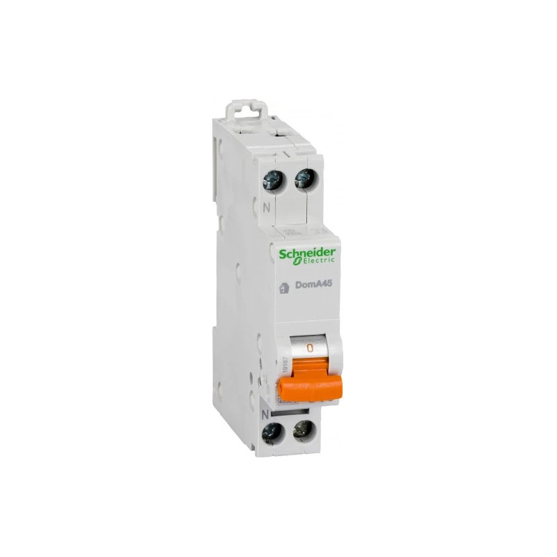 Disjoncteur miniature MCB DPN - 1P+N - 16A - Courbe C - 4500A Domae Schneider Electric - 19167