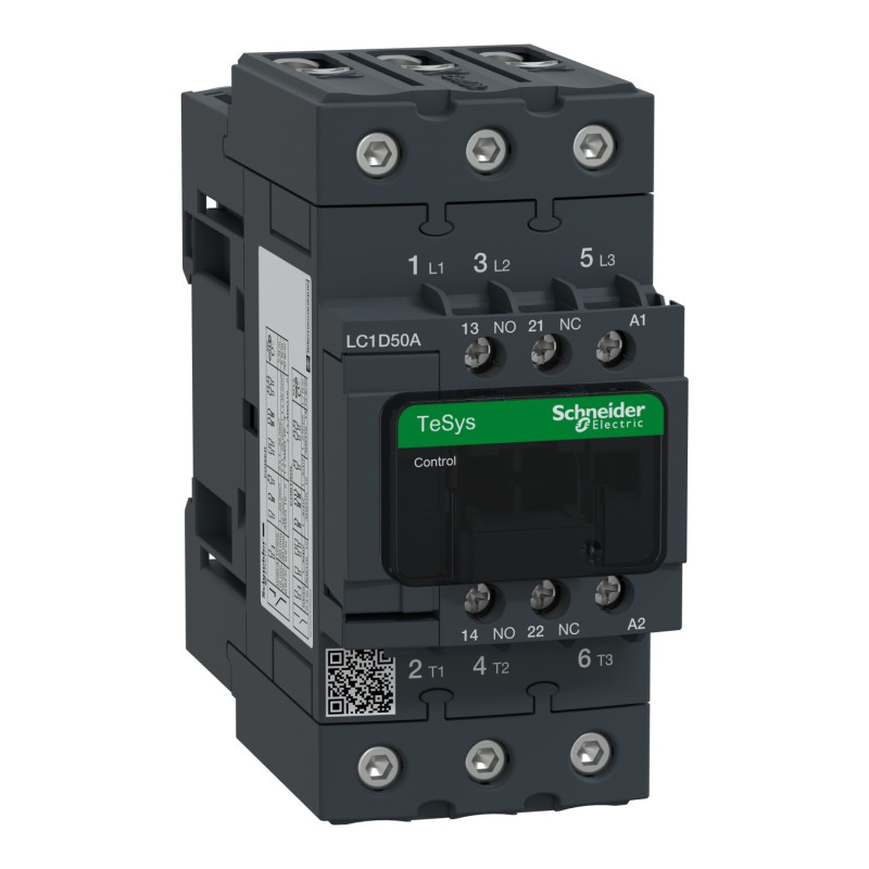 Contacteur 3P AC-3 440V 50A bobine 230Vca TeSys LC1D Schneider Electric - LC1D50AP7
