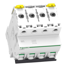 Disjoncteur modulaire miniature (MCB), 4P, 40 A, courbe C, 6
