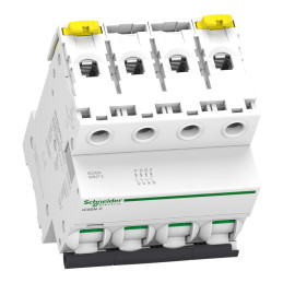 Disjoncteur modulaire miniature (MCB), 4P, 25 A, courbe C, 6