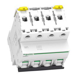 Disjoncteur modulaire miniature, 4P, 20 A, courbe C, 6000 A, 10