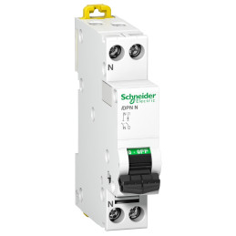 Disjoncteur modulaire miniature, 1P+N en 1 module, 6A