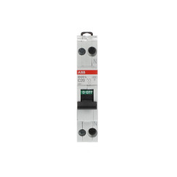 Disjoncteur miniature - 1P+N - 20 A - C - (230 V) 4,5 kA