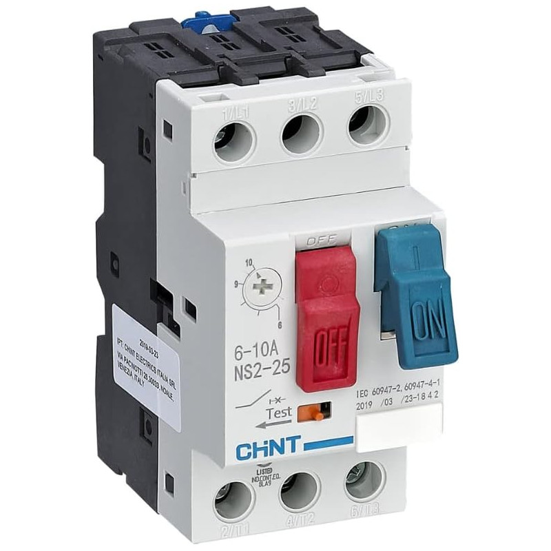 Disjoncteur de protection moteur à commande par bascule NS2-25/1E CHINT - 495081