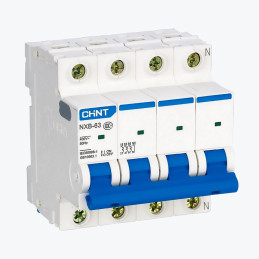 Disjoncteur miniature 4P 6kA C16A NXB-63 CHINT - 814248
