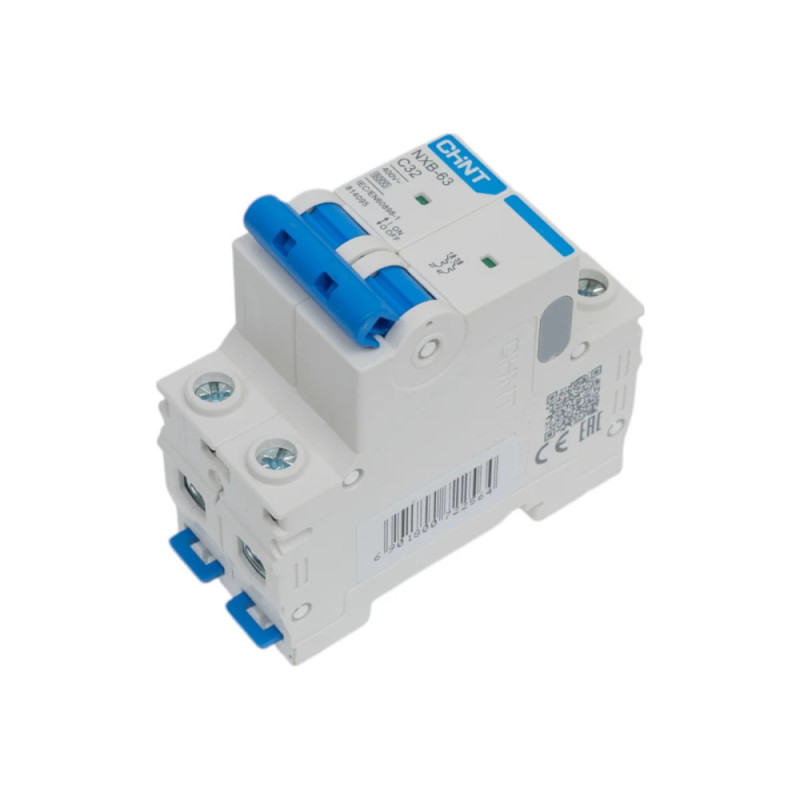 Disjoncteur miniature 2P 6kA C32A NXB-63 CHINT - 814095