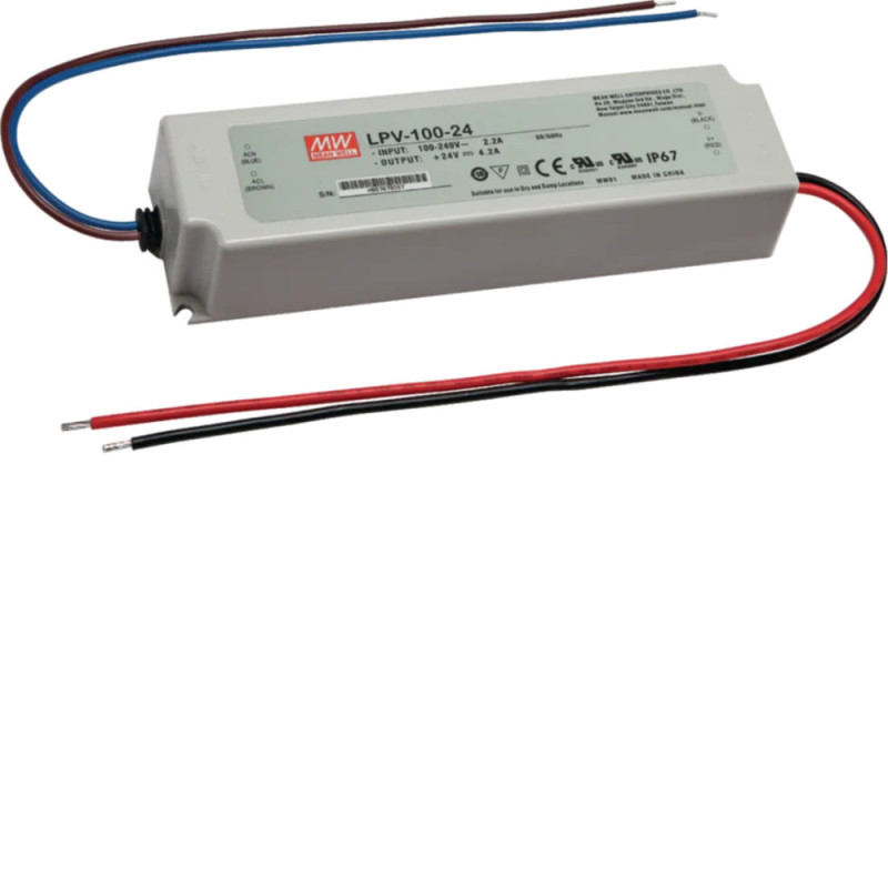 Transformateur 100W/24V pour LED bande pour plinthe SL - Hager - LEDTR100