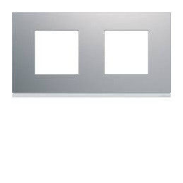 Plaque galérie plastique injecté 2 postes horizontale 71mm pure - WXP0012